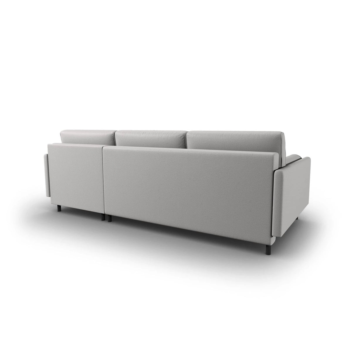 Scott 4-Sitzer Sofa, Rechte Seite, umwandelbar mit Schlaffunktion, mit Bezug aus Strukturierter Stoff (Meg363) in Hellgrau, 212x142 cm – Bild 8