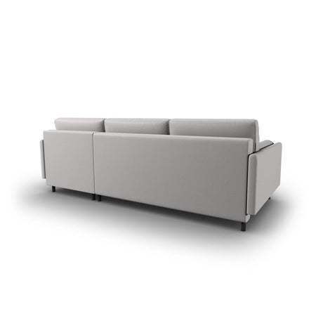 Scott 4-Sitzer Sofa, Rechte Seite, umwandelbar mit Schlaffunktion, mit Bezug aus Strukturierter Stoff (Meg363) in Hellgrau, 212x142 cm – Bild 8