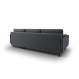 Scott 4-Sitzer Sofa, Rechte Seite, umwandelbar mit Schlaffunktion, mit Bezug aus Strukturierter Stoff (Meg367) in Dunkelgrau, 212x142 cm – Bild 8