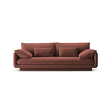 Torino 3-Sitzer Sofa aus Samt (CasCuo) in Cuoio, 220x103 cm – Bild 1