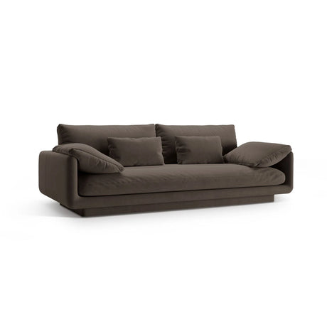 Torino 3-Sitzer Sofa aus Samt (CasEbo) in Ebony, 220x103 cm – Bild 3