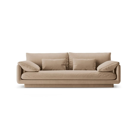 Torino 3-Sitzer Sofa aus Samt (CasLio) in Sand, 220x103 cm – Bild 1