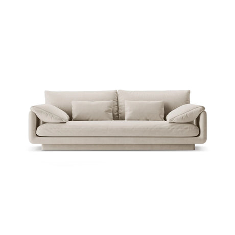 Torino 3-Sitzer Sofa aus Samt oder Strukturstoff, 220x103 cm – Bild 1