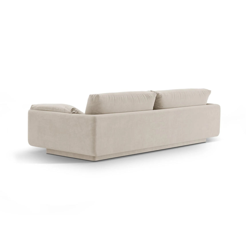 Torino 3-Sitzer Sofa aus Samt oder Strukturstoff, 220x103 cm – Bild 4