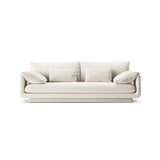 Torino 3-Sitzer Sofa aus Strukturierter Stoff (Win02) in Elfenbein, 220x103 cm – Bild 1