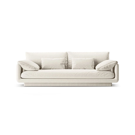 Torino 3-Sitzer Sofa aus Strukturierter Stoff (Win02) in Elfenbein, 220x103 cm – Bild 1