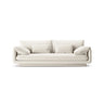 Torino 3-Sitzer Sofa aus Strukturierter Stoff (Win02) in Elfenbein, 220x103 cm – Bild 1