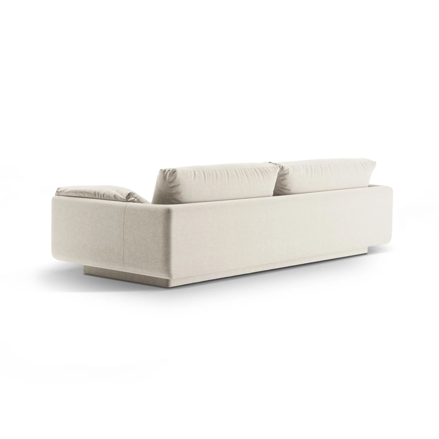 Torino 3-Sitzer Sofa aus Strukturierter Stoff (Win02) in Elfenbein, 220x103 cm – Bild 4
