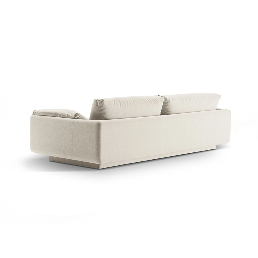 Torino 3-Sitzer Sofa aus Strukturierter Stoff (Win02) in Elfenbein, 220x103 cm – Bild 4