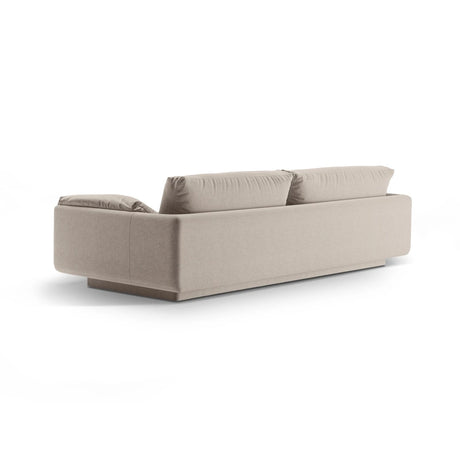 Torino 3-Sitzer Sofa aus Strukturierter Stoff (Win05) in Leichtes Beige, 220x103 cm – Bild 4