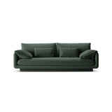 Torino 3-Sitzer Sofa aus Strukturierter Stoff (Win75) in Moss Green, 220x103 cm – Bild 1