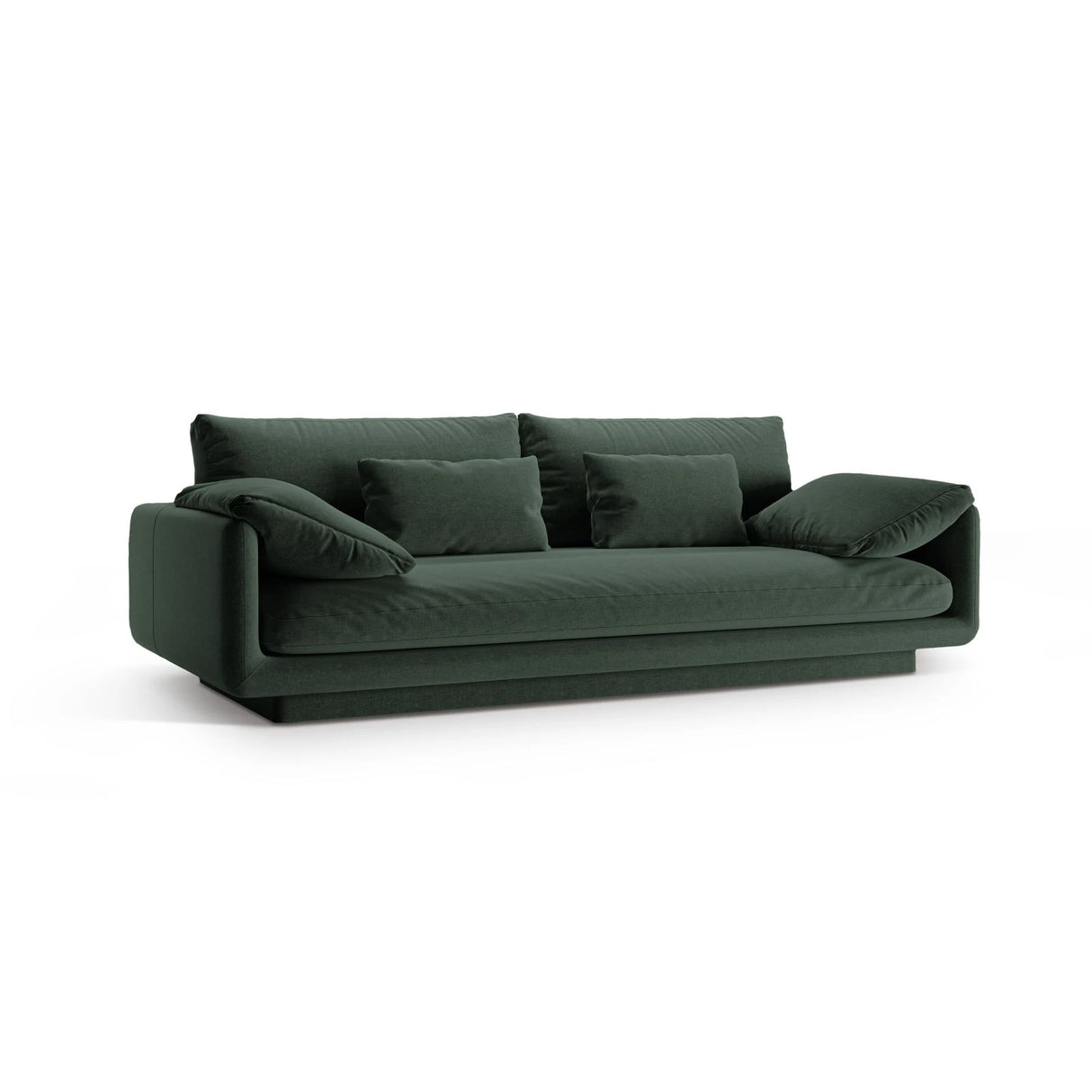 Torino 3-Sitzer Sofa aus Strukturierter Stoff (Win75) in Moss Green, 220x103 cm – Bild 3