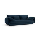 Torino 3-Sitzer Sofa aus Strukturierter Stoff (Win77) in Marineblau, 220x103 cm – Bild 3