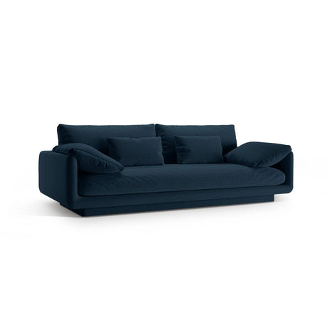 Torino 3-Sitzer Sofa aus Strukturierter Stoff (Win77) in Marineblau, 220x103 cm – Bild 3