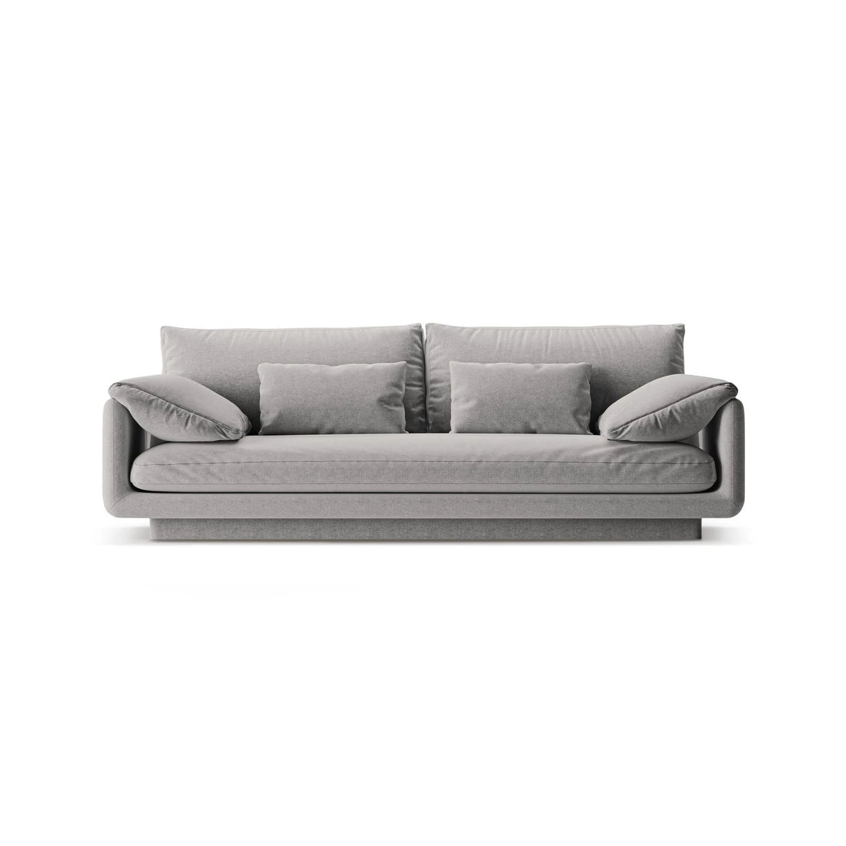 Torino 3-Sitzer Sofa aus Strukturierter Stoff (Win84) in Hellgrau, 220x103 cm – Bild 1
