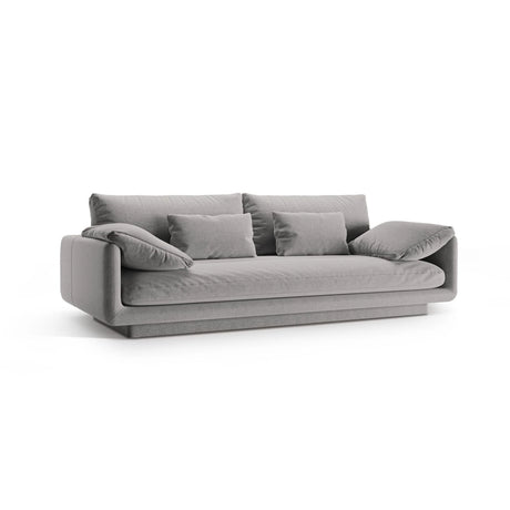 Torino 3-Sitzer Sofa aus Strukturierter Stoff (Win84) in Hellgrau, 220x103 cm – Bild 3