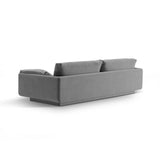 Torino 4-Sitzer Sofa aus Samt (CasAsh) in Hellgrau, 250x103 cm – Bild 4