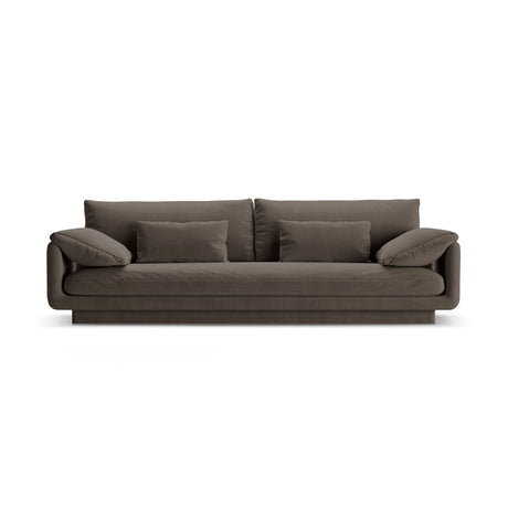 Torino 4-Sitzer Sofa aus Samt (CasEbo) in Ebony, 250x103 cm – Bild 1