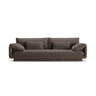 Torino 4-Sitzer Sofa aus Samt (CasEbo) in Ebony, 250x103 cm – Bild 1