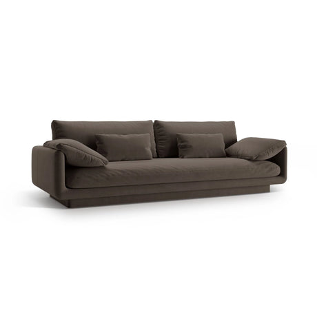 Torino 4-Sitzer Sofa aus Samt (CasEbo) in Ebony, 250x103 cm – Bild 3
