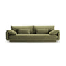 Torino 4-Sitzer Sofa aus Samt (CasFor) in Light Green, 250x103 cm – Bild 1