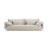 Torino 4-Sitzer Sofa aus Samt oder Strukturstoff, 250x103 cm – Bild 1