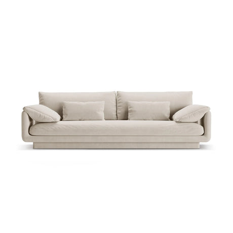 Torino 4-Sitzer Sofa aus Samt oder Strukturstoff, 250x103 cm – Bild 1