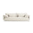 Torino 4-Sitzer Sofa aus Strukturierter Stoff (Win02) in Elfenbein, 250x103 cm – Bild 1