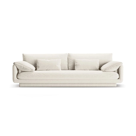 Torino 4-Sitzer Sofa aus Strukturierter Stoff (Win02) in Elfenbein, 250x103 cm – Bild 1