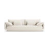 Torino 4-Sitzer Sofa aus Strukturierter Stoff (Win02) in Elfenbein, 250x103 cm – Bild 1