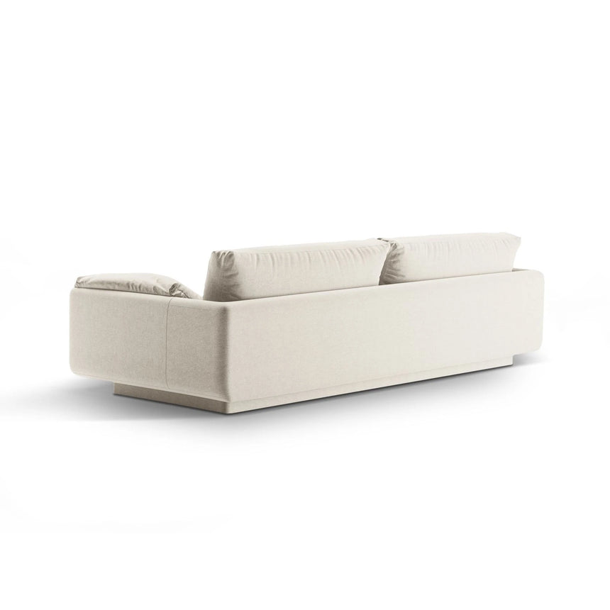 Torino 4-Sitzer Sofa aus Strukturierter Stoff (Win02) in Elfenbein, 250x103 cm – Bild 4