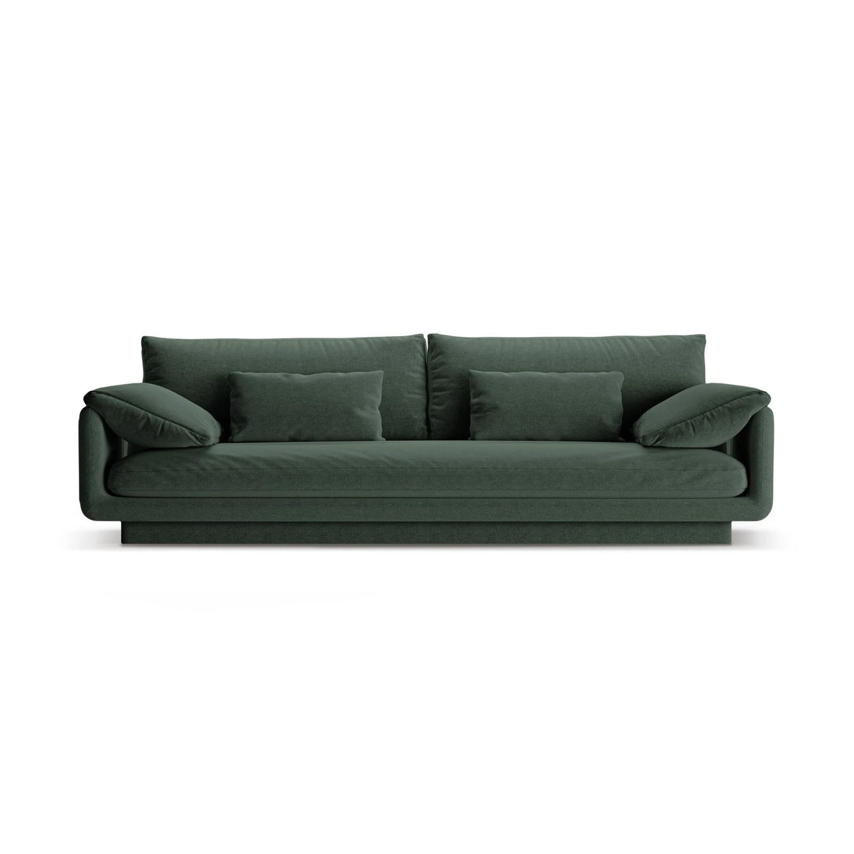 Torino 4-Sitzer Sofa aus Strukturierter Stoff (Win75) in Moss Green, 250x103 cm – Bild 1