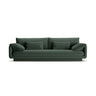 Torino 4-Sitzer Sofa aus Strukturierter Stoff (Win75) in Moss Green, 250x103 cm – Bild 1