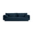 Torino 4-Sitzer Sofa aus Strukturierter Stoff (Win77) in Marineblau, 250x103 cm – Bild 1