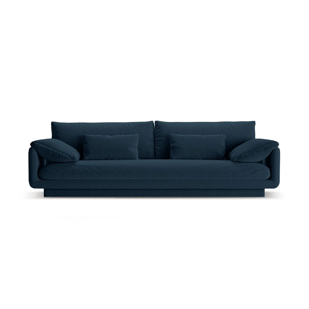 Torino 4-Sitzer Sofa aus Strukturierter Stoff (Win77) in Marineblau, 250x103 cm – Bild 1