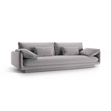 Torino 4-Sitzer Sofa aus Strukturierter Stoff (Win84) in Hellgrau, 250x103 cm – Bild 3