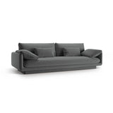 Torino 4-Sitzer Sofa aus Strukturierter Stoff (Win89) in Dunkelgrau, 250x103 cm – Bild 3