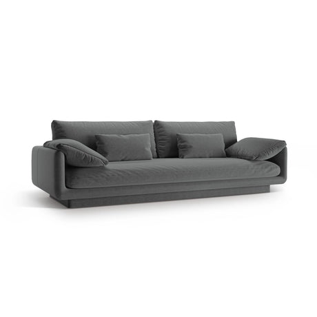 Torino 4-Sitzer Sofa aus Strukturierter Stoff (Win89) in Dunkelgrau, 250x103 cm – Bild 3