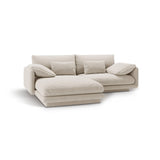 Torino Ecksofa, Linke Seite, aus Samt oder Strukturstoff, 220x170 cm – Bild 5