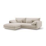 Torino Ecksofa, Linke Seite, aus Samt oder Strukturstoff, 250x170 cm – Bild 3