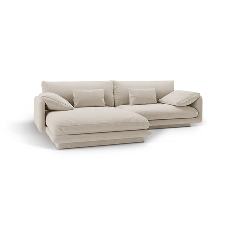 Torino Ecksofa, Linke Seite, aus Samt oder Strukturstoff, 250x170 cm – Bild 5