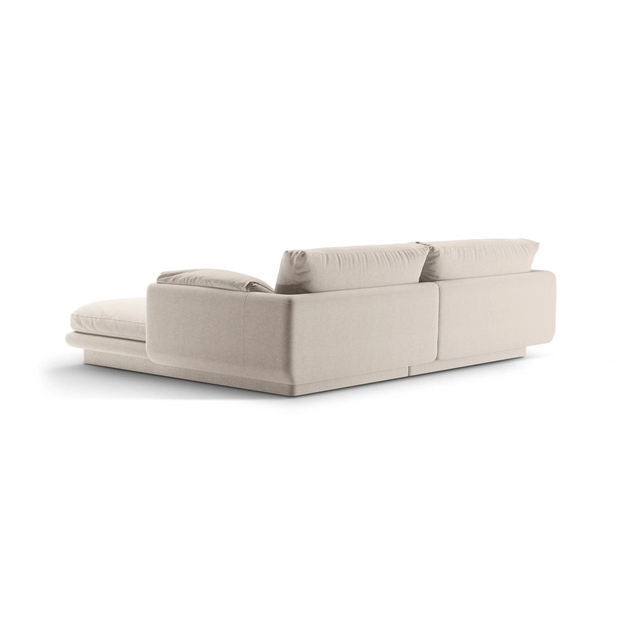 Torino Ecksofa, Linke Seite, aus Strukturierter Stoff (Win05) in Leichtes Beige, 220x170 cm – Bild 4