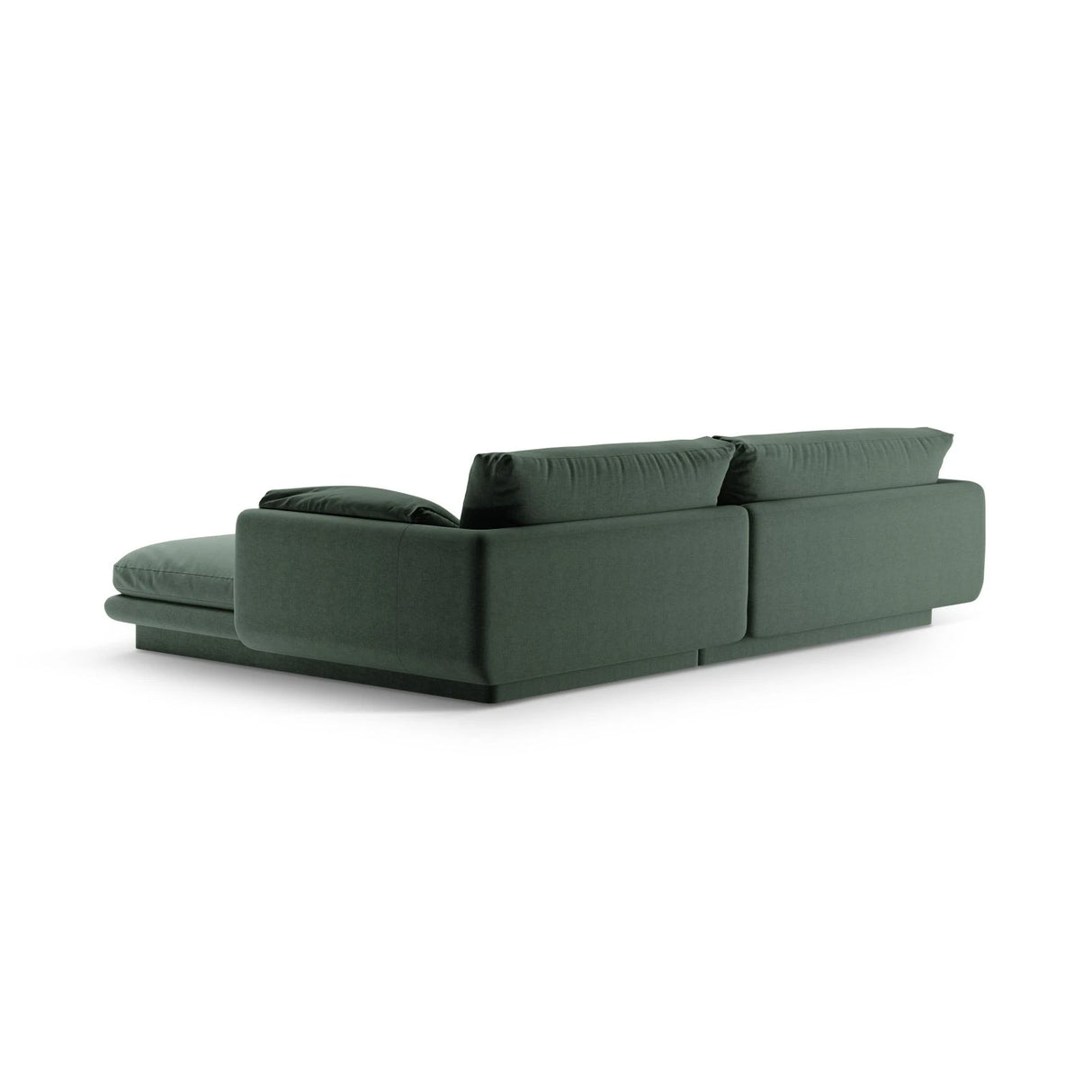 Torino Ecksofa, Linke Seite, aus Strukturierter Stoff (Win75) in Moss Green, 250x170 cm – Bild 4