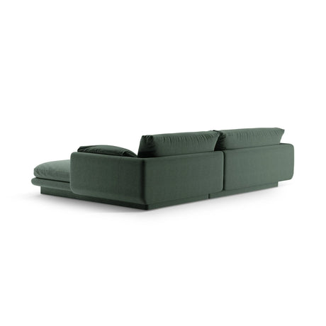 Torino Ecksofa, Linke Seite, aus Strukturierter Stoff (Win75) in Moss Green, 250x170 cm – Bild 4