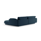 Torino Ecksofa, Linke Seite, aus Strukturierter Stoff (Win77) in Marineblau, 250x170 cm – Bild 4