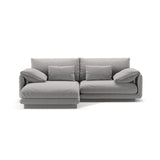 Torino Ecksofa, Linke Seite, aus Strukturierter Stoff (Win84) in Hellgrau, 220x170 cm – Bild 1