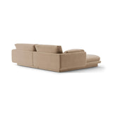 Torino Ecksofa, Rechte Seite, aus Samt (CasLio) in Sand, 220x170 cm – Bild 4