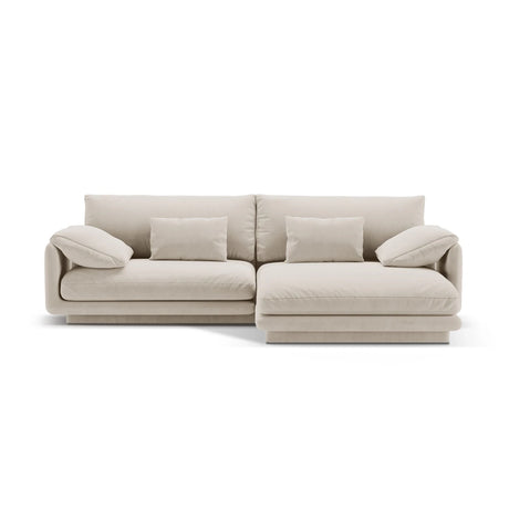 Torino Ecksofa, Rechte Seite, aus Samt oder Strukturstoff, 250x170 cm – Bild 1
