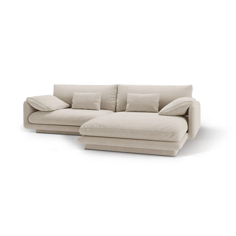 Torino Ecksofa, Rechte Seite, aus Samt oder Strukturstoff, 250x170 cm – Bild 5