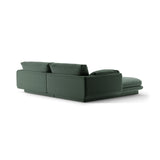 Torino Ecksofa, Rechte Seite, aus Strukturierter Stoff (Win75) in Moss Green, 220x170 cm – Bild 4